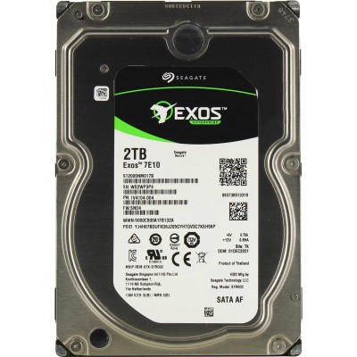 Жесткий диск HDD Seagate Exos 7E10 SATA 2Tb 7200 6Gb/s 256Mb (clean pulled) 1 year warranty