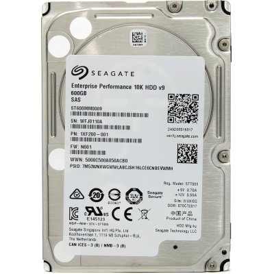 Жесткий диск HDD Seagate SAS 600Gb 2.5"" Enterprise Performance 10K 128MB 1 year warranty
