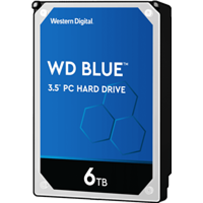 Жесткий диск HDD WD SATA3 6Tb Blue 5400 256Mb (replacement WD60EZAZ, WD60EZRZ) WD60EZAX