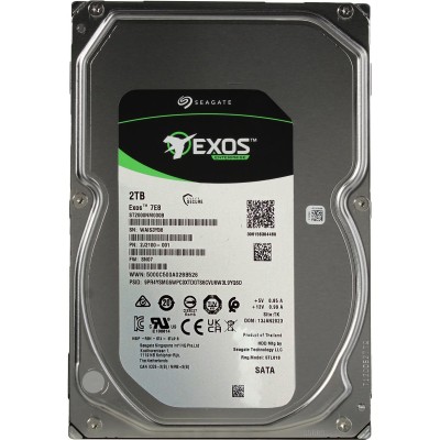 Жесткий диск RECERTIFIED HDD Seagate Exos 7E8 SATA 2Tb 7200 6Gb/s 256Mb RECERTIFIED