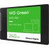 Твердотельные накопители WD SSD Green, 240GB, 2.5" 7mm, SATA3, 3D TLC, R/W 545/465MB/s, IOPs 37 000/68 000, TBW 80, DWPD 0.3 (12 мес.) (WDS240G3G0A)