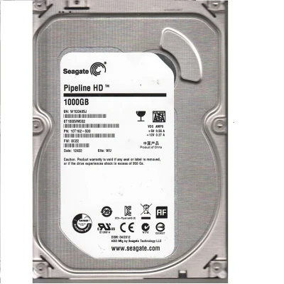 Жесткий диск HDD Seagate SATA3 1Tb Pipeline HD 5900 RPM 64Mb 1 year warranty