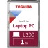 Жесткий диск HDD Toshiba SATA3 1Tb 2.5"" L200 Slim 5400 128Mb 1 year warranty