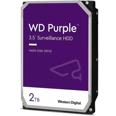 Жесткий диск HDD WD SATA3 2TB Purple Video 5400 RPM 64Mb 1 year warranty WD23PURZ