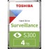 Жесткий диск HDD Toshiba SATA3 4Tb Surveillance S300 (SMR) 5400 256Mb (replacement HDWT740UZSVA, WD42PURZ)