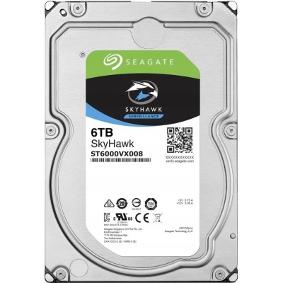 Жесткий диск HDD Seagate SATA3 6TB Skyhawk Surveillance 7200 256Mb 1 year warranty