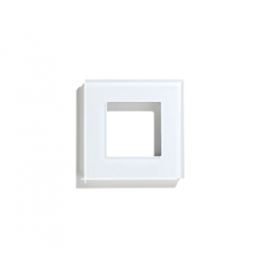 Рамка стеклянная 1 пост (белая) Powerframe-1GW