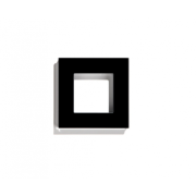 Рамка стеклянная 1 пост (черная) Powerframe-1GB