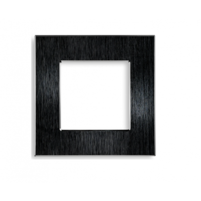 Рамка алюминиевая 1 пост (черная) Powerframe-1AB