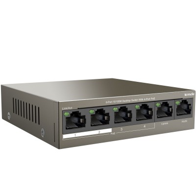 Tenda 6-Port 10/100M Desktop Switch with 4-Port PoE