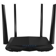 Tenda WiFi Router AC6 (WLAN 1.2Gbps, Dual-band 2.4GHz+5.1GHz, 802.11ac+3xLAN RG45 10/100+1xWAN GBL) 4x 5dBi ext Antenna