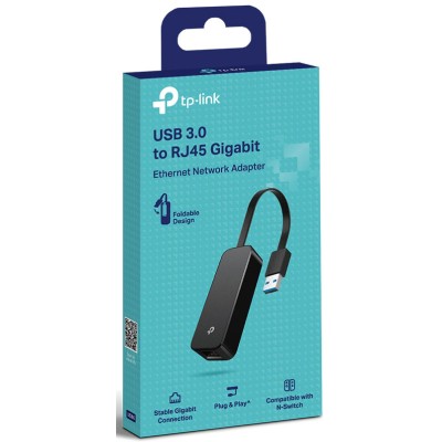 Сетевой адаптер USB 3.0 to Gigabit Ethernet Network Adapter, 1 USB 3.0 Connector, 1 Gigabit Ethernet Port, Support Mac OS X(10.9 and later), Windows(7