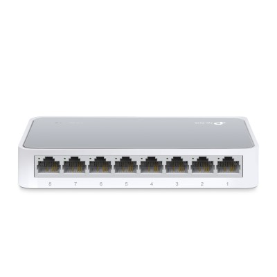 Коммутатор 8-port 10/100M mini Desktop Switch, 8 10/100M RJ45 ports, Plastic case