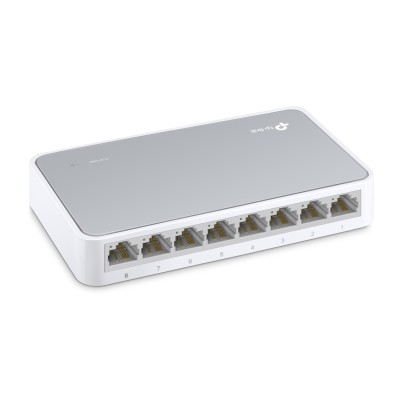 Коммутатор 8-port 10/100M mini Desktop Switch, 8 10/100M RJ45 ports, Plastic case