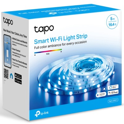 Умная светодиодная Wi-Fi лента Tapo Smart Light Strip 5m, cut to size every 10cm, one adapter, one controller