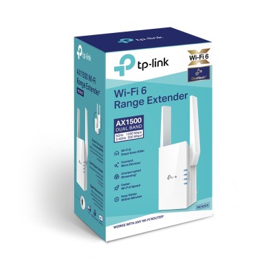 Усилитель Wi-Fi AX1500 dual band Wi-Fi range extender, 1201Mbps at 5G (2x2 MIMO) and 300Mbps at 2.4G (2x2 MIMO), support 802.11AX/WiFi 6, 2 external a