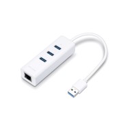 USB концентратор USB 3.0 to Gigabit Ethernet Network Adapter with 3-Port USB 3.0 Hub, 1 USB 3.0 connector, 1 Gigabit Ethernet port, 3 USB 3.0 ports,,