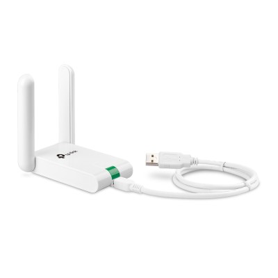 Адаптер Wi-Fi 300Mbps High Gain Wireless N USB Adapter, Atheros, 2T2R, 2.4GHz, elegant desktop housing, USB extension cable, 2 fixed antennas