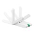 Адаптер Wi-Fi 300Mbps High Gain Wireless N USB Adapter, Atheros, 2T2R, 2.4GHz, elegant desktop housing, USB extension cable, 2 fixed antennas