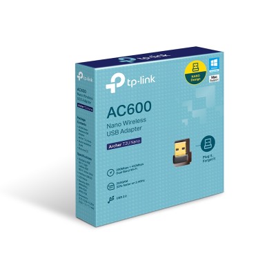 Адаптер Wi-Fi AC600 Nano Wi-Fi USB Adapter, USB 2.0