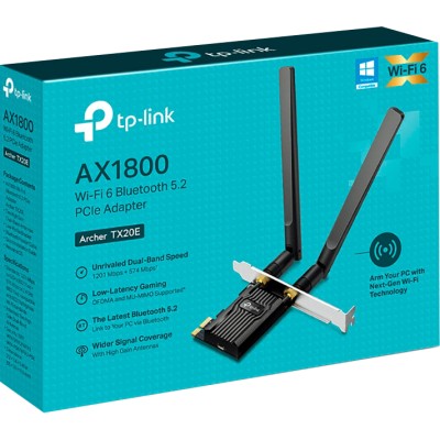 Сетевой адаптер AX1800 Dual Band Wi-Fi 6 Bluetooth PCI Express Adapter