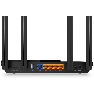 Маршрутизатор AX3000 Dual-Band Wi-Fi 6 Router, SPEED: 574 Mbps at 2.4 GHz + 2402 Mbps at 5 GHz, SPEC: 4× Antennas, 1× Gigabit WAN Port + 4× Gigabit LA