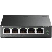 Коммутатор 5-port 10/100 Mbps unmanaged switch with 4 PoE ports, metal case, desktop installation, PoE budget-41w