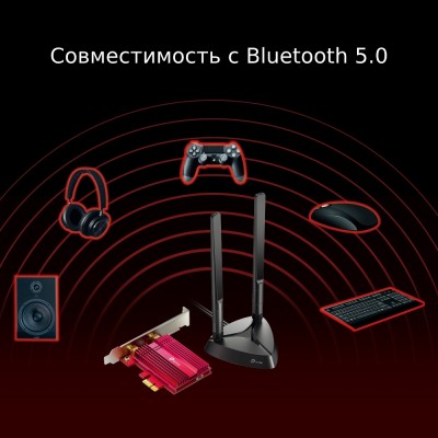 Адаптер Wi-Fi 11AX 3000Mbps dual-band PCI-E adapter, two external Antennas