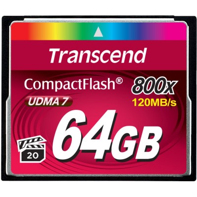 Карта памяти Transcend 64GB Compact Flash 800x