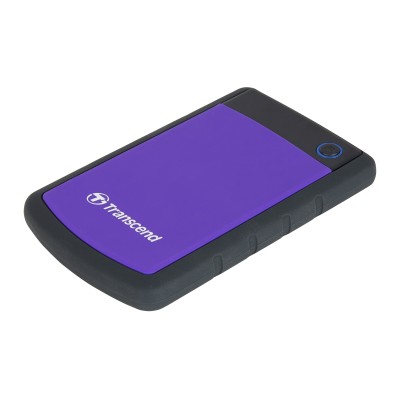 Portable HDD 2TB Transcend StoreJet 25H3 (Purple), Anti-shock protection, One-touch backup, USB 3.1 Gen1, 132x81x16mm, 191g /3 года/