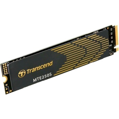 Твердотельный накопитель Transcend SSD MTE250S, 1000GB, M.2(22x80mm), NVMe 1.4, PCIe 4.0 x4, 3D NAND, R/W 7200/6200MB/s, IOPs 530 000/420 000, DRAM buffer 1024MB, TBW 780, DWPD 0.43, with Graphene Hea