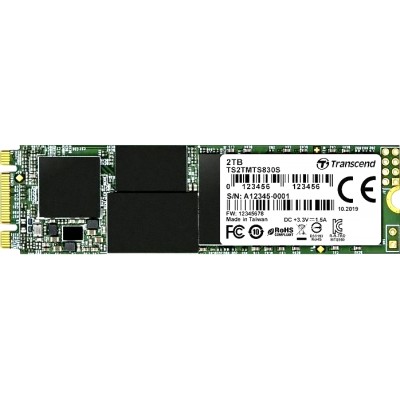 Твердотельный накопитель Transcend SSD 830S, 2048GB, M.2(22x80mm), SATA3, 3D TLC, R/W 560/520MB/s, IOPs 90 000/85 000, DRAM buffer 1024MB, TBW 1120, DWPD 0.3 (5 лет)