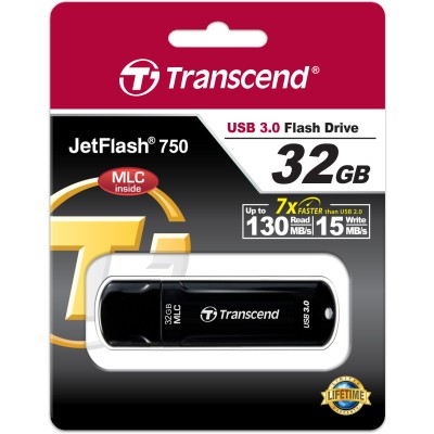 Флеш-накопитель Transcend 32GB JETFLASH 750, black