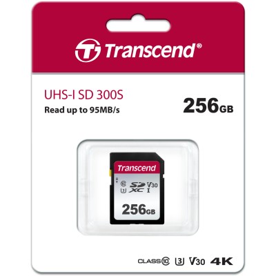 Карта памяти Transcend 256GB SDXC Class 10 UHS-I U3 R95, W45MB/s