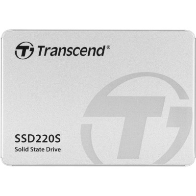 Твердотельный накопитель Transcend SSD SSD220S, 480GB, 2.5" 7mm, SATA3, 3D TLC, R/W 530/480MB/s, IOPs 50 000/75 000, TBW 160, DWPD 0.3 (3 года)