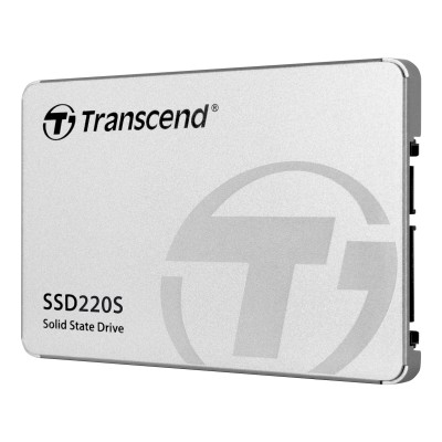 Твердотельный накопитель Transcend SSD SSD220S, 480GB, 2.5" 7mm, SATA3, 3D TLC, R/W 530/480MB/s, IOPs 50 000/75 000, TBW 160, DWPD 0.3 (3 года)