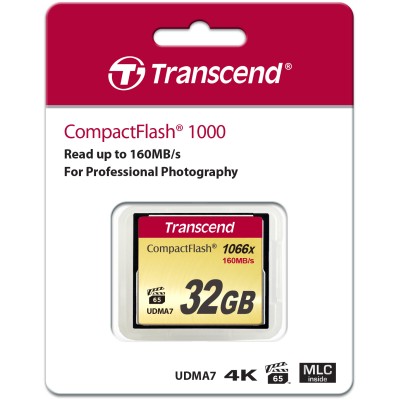 Карта памяти Transcend 32GB CompactFlash 1000x