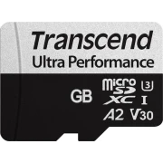 Карта памяти Transcend 128 GB microSDXC Class 10 UHS-I U3 V30 UHS-I U3 160/125 MB/s A2 Ultra Performance with adapter