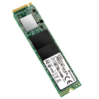 Твердотельный накопитель Transcend SSD MTE110S, 256GB, M.2(22x80mm), NVMe, PCIe 3.0 x4, 3D TLC, R/W 1600/1100MB/s, IOPs 90 000/250 000, TBW 100, DWPD 0.2 (5 лет)