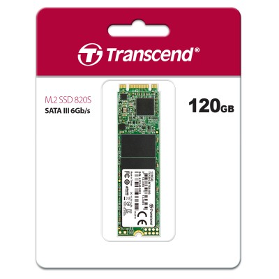 Твердотельный накопитель Transcend SSD 820S, 120GB, M.2(22x80mm), SATA3, 3D TLC, R/W 500/350MB/s, IOPs 28 000/75 000, TBW 40, DWPD 0.3 (3 года)