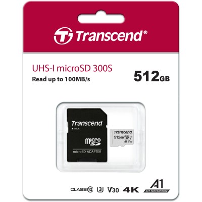 Карта памяти 512GB microSD w adapter UHS-I U3 A1