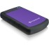 Portable HDD 4TB Transcend StoreJet 25H3 (Purple), Anti-shock protection, One-touch backup, USB 3.1 Gen1, 132x81x25mm, 298g /3 года/