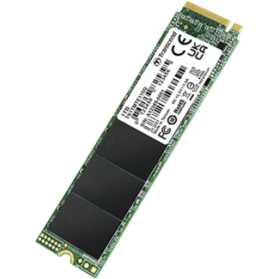 Твердотельный накопитель Transcend SSD SSD110Q, 1000GB, M.2(22x80mm), NVMe, PCIe 3.0 x4, QLC, R/W 2000/1500MB/s, IOPs 170 000/250 000, TBW 300, DWPD 0.27 (3 года)