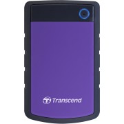 Portable HDD 4TB Transcend StoreJet 25H3 (Purple), Anti-shock protection, One-touch backup, USB 3.1 Gen1, 132x81x25mm, 298g /3 года/