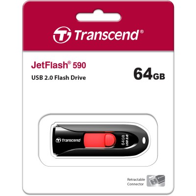 Флеш-накопитель Transcend 64GB JetFlash 590, Black