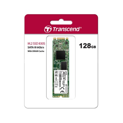 Твердотельный накопитель Transcend SSD 830S, 128GB, M.2(22x80mm), SATA3, 3D TLC, R/W 560/380MB/s, IOPs 55 000/65 000, DRAM buffer 256MB, TBW 70, DWPD 0.3 (5 лет)