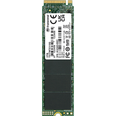 Твердотельный накопитель Transcend SSD SSD110Q, 1000GB, M.2(22x80mm), NVMe, PCIe 3.0 x4, QLC, R/W 2000/1500MB/s, IOPs 170 000/250 000, TBW 300, DWPD 0.27 (3 года)