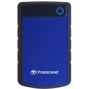 Portable HDD 2TB Transcend StoreJet 25H3 (Blue), Anti-shock protection, One-touch backup, USB 3.1 Gen1, 132x81x16mm, 191g /3 года/