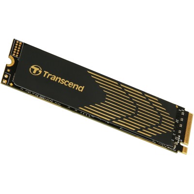 Твердотельный накопитель Transcend SSD MTE240S, 1000GB, M.2(22x80mm), NVMe 1.4, PCIe 4.0 x4, 3D TLC, R/W 3800/3200MB/s, IOPs 370 000/560 000, DRAM buffer 512MB, TBW 1700, DWPD 0.9 (5 лет)