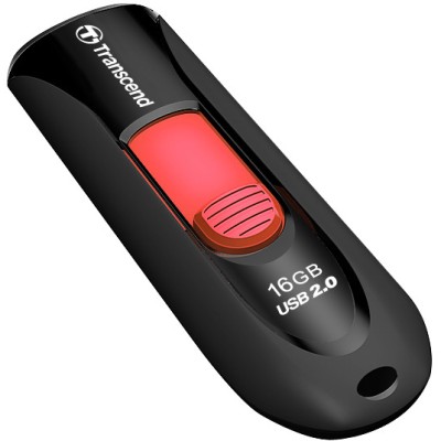 Флеш-накопитель Transcend 16GB JetFlash 590 (Black/red)